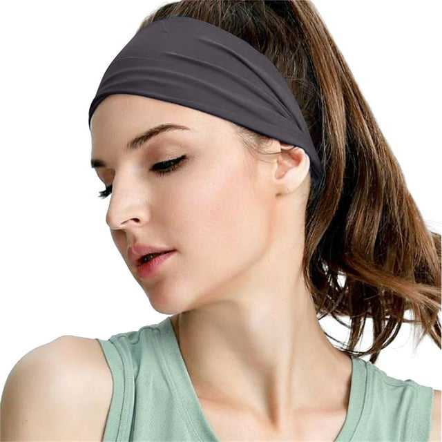 Diadema Deportiva para Exteriores, Absorbente Del Sudor, Diseño Informal, Multiusos para Ciclismo y Ejercicio, Unisex, Elástica y Cómoda, Paquete de 1