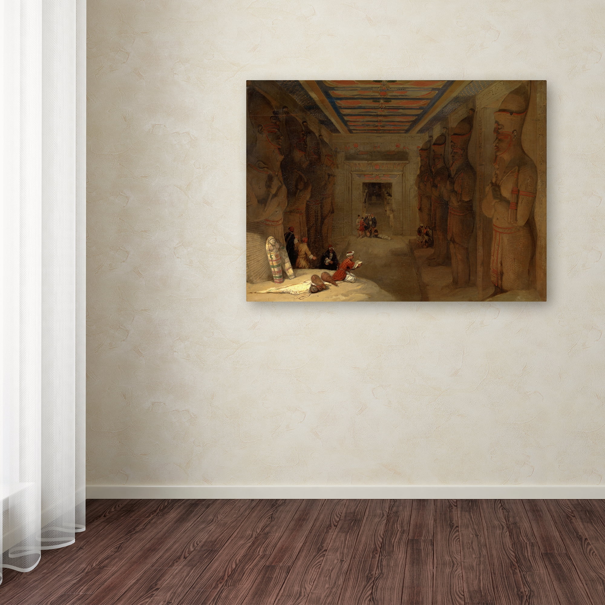 Trademark Fine Art 'Great Temple At Abu Simbel Egypt' Canvas Art by David Roberts