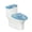 Colorful Butterflies, variant on HELLHERO Marble Wenli Stretch Lid Cover Set for Toilet & Easy to Clean Elastic Edge Elastic Bottom with 2 Piece Toilet Seat Lid Cover Set