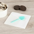 thumbnail image 3 of Restaurantware-3.5 Inch x 1.25 Inch Heart Spoons, 500 Disposable Mini Plastic Spoons - Heart-Shaped, For Desserts, Teal Plastic Tasting Spoon, For Parties Or Events,, 3 of 10