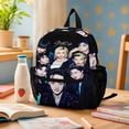 thumbnail image 6 of 13In SKZ Stray Korea Ki Backpack Front Pocket Small Knapsack Cartoon Daypack Lightweight Bookbag, 6 of 8