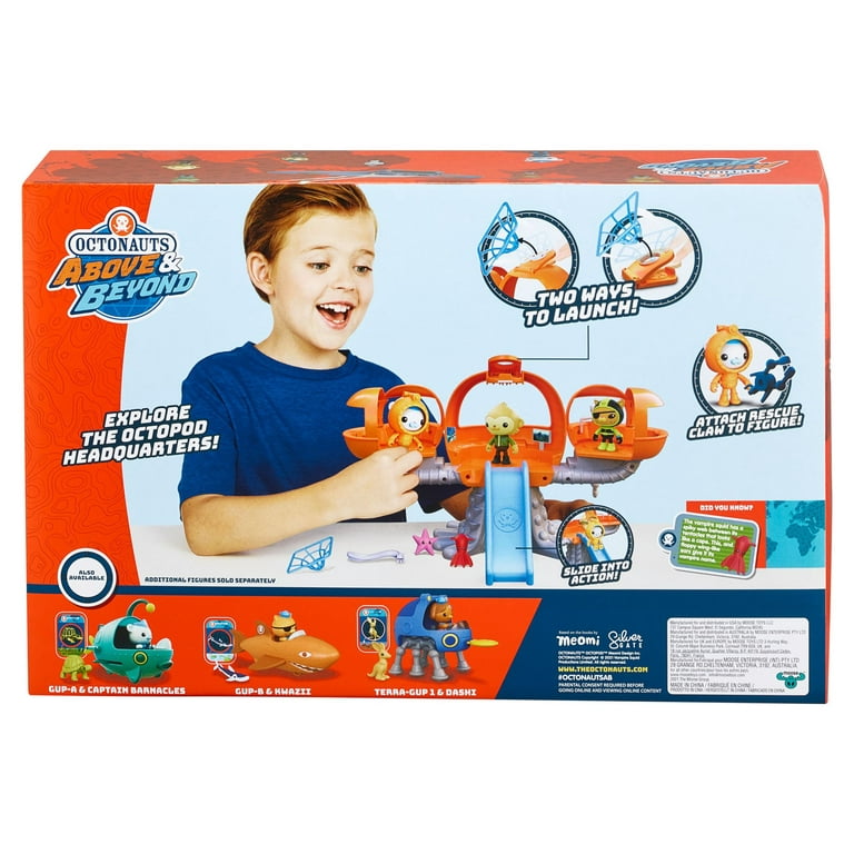 Octonauts Above & Beyond, Octopod Playset, Deep Sea Captain Barnacles and 3  Creatures, 6 Total Pieces, Preschool, Ages 3+