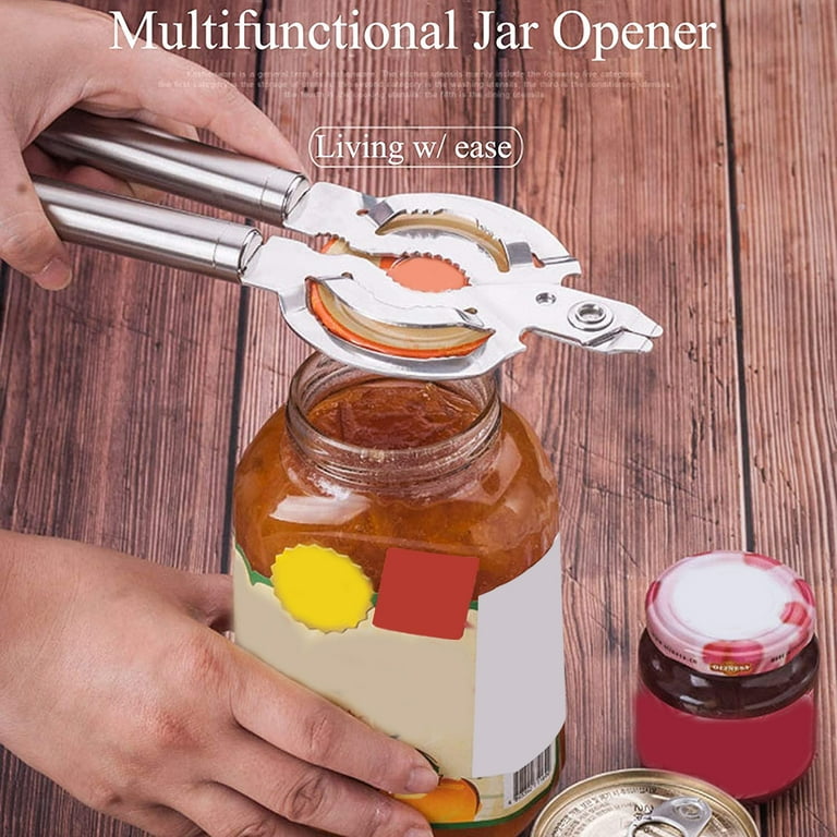 Bottle Openers Jars Screw Cap  Stainless Steel Lids Jar Opener