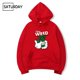 thumbnail image 3 of Sudadera con capucha de forro polar con estampado de diseño de hip hop y marihuana para hombre y mujer, ropa de invierno divertida y negra para otoño, 3 of 5