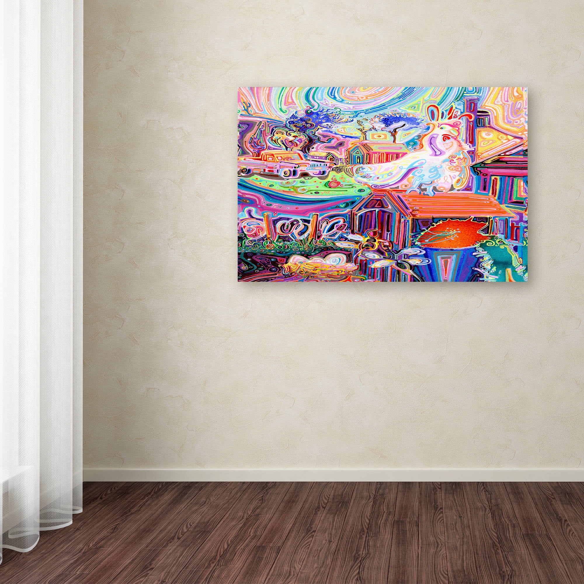 Trademark Fine Art "Poppycock" Canvas Art by Josh Byer