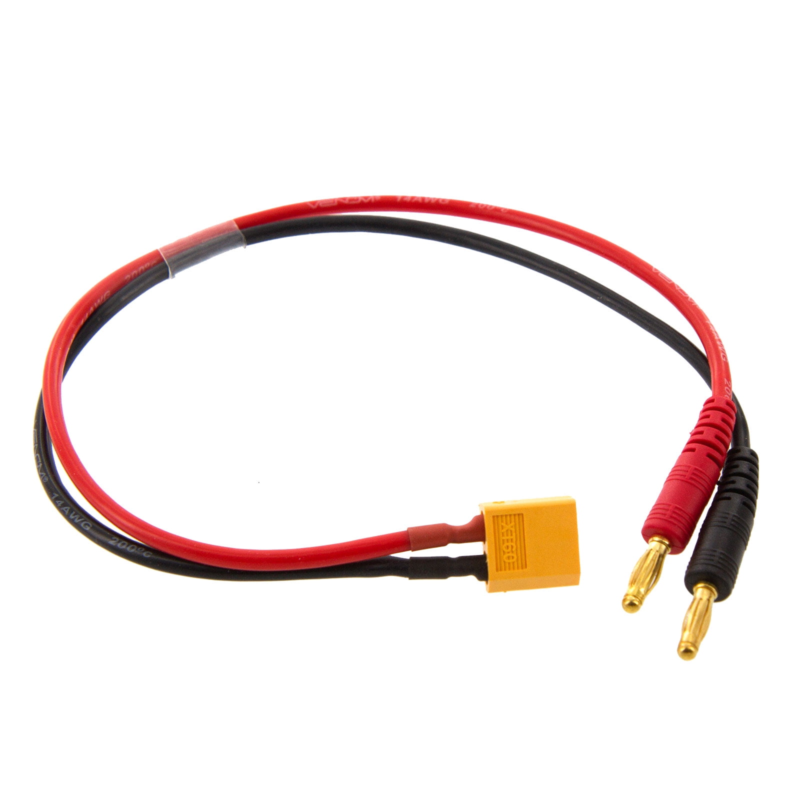 Venom XT60 Male Battery to Battery Charger Adapter Plug 14AWG