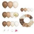 thumbnail image 2 of 157 Pcs Brown Garland Arch Kit, Beige Nude Neutral Gold Confetti Different Size For Birthday Teddy Bear Baby Shower Neutral Wild, 2 of 5