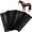 black, variant on Mesh Horse Fly Leg Boots, Breathable Anti‑Insect Horse Leg Protective Boots for Horses, 4 Pcs Per Set for Equine Use