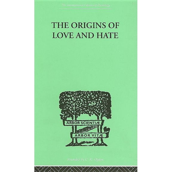 Routledge International Library of Psych The Origins of Love and Hate, (Hardcover)