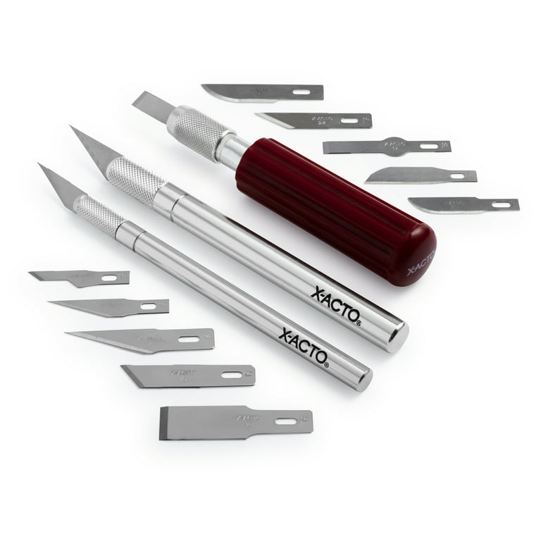 Mini Hobby Knife Set with Case Exacto Blades Kit for Carving and Whittling