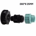 thumbnail image 1 of Adaptador de tanque S60x6 a Mdpe Adaptador de tanque recto a contenedor adaptador de accesorios Mdpe, 1 of 2