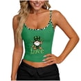 thumbnail image 2 of Camisetas de Verano para Mujeres sin Mangas Impresas con Cuello en U de Poliéster de Longitud Regular de Moda Casual, 2 of 6