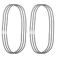 thumbnail image 1 of FRCOLOR 6 Pcs Standard Connecting Ropes Elastic Rubber Bands Spare Ropes Metal Buckle Elastic Cords for Traveler‘s Notebook DIY Hand Account Notebook Accessories (Black), 1 of 5