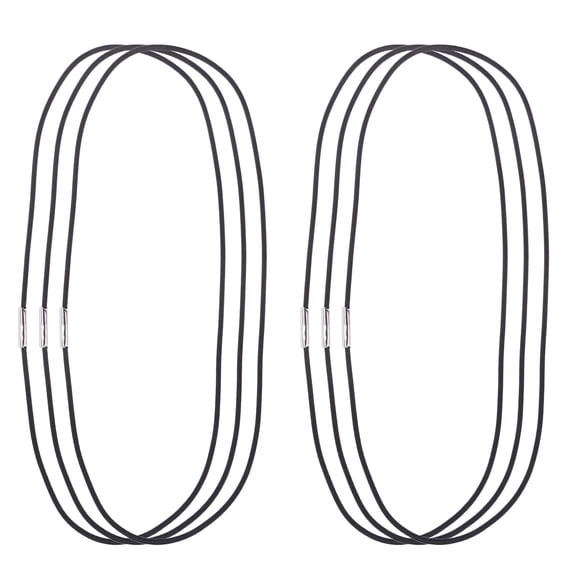 FRCOLOR Corde pour Carnet 6 Pcs Cordes de Connexion Standard Bandes Élastiques en Caoutchouc Cordes de Rechange Boucle Métallique Cordons Élastiques pour Carnet de Voyage Bricolage Carnet à Main Accessoires pour Carnet (Noir)