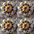 thumbnail image 4 of Set Of 2 Western Screw Back Concho Brown Crystal 1-1/4 Saddle Cowgirl, 4 of 7