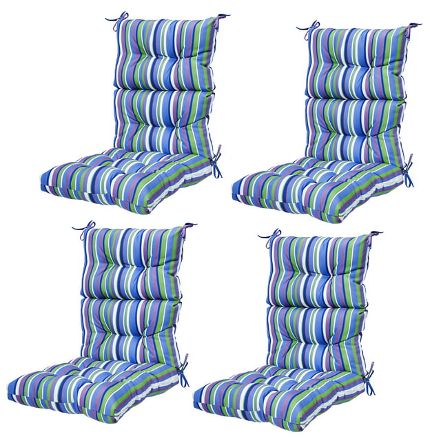 LELINTA 4 Pcs 44Inch Patio Chaise Lounger Cushion for Rocking Chair, Indoor/Outdoor Lounger Cushions Rocking Chair Pads Sofa Cushion - Thick Padded Seat Cushion Swing Seat Sets Cushion s with Ties