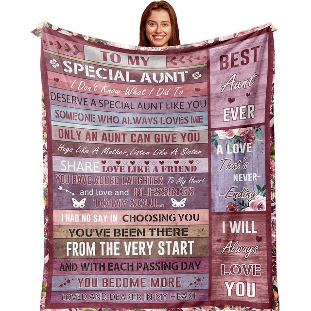 LHSHID reat Aunt Gifts Best Aunt Ever Gifts Favorite Aunt Gifts from Niece/Nephew Gifts for Aunt from Niece/Nephew Aunt and Niece Gifts Gifts for Aunts Birthday Gifts for Aunt Blanket 40x50in
