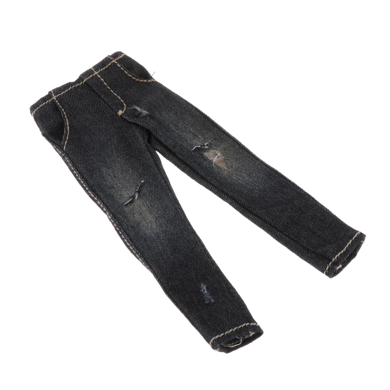 TISHITA 1/12 Doll Jeans Doll Pants Trousers Kids Pretend Play Doll