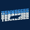 thumbnail image 3 of UGP Campus Apparel Tennessee Retro Repeat - Sports Team City Pride Tailgating T Shirt - Medium - Navy, 3 of 6