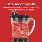 Hamilton Beach Power Elite Smoothie Blender for Kitchen, Mini Food Processor, 40 oz Jar, Stainless