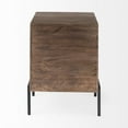 thumbnail image 5 of Arelius 20L x 18W x 26H  Medium Brown Wood W/ Black Metal Frame End/Side Table, 5 of 7