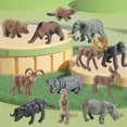 thumbnail image 6 of Colcolo 12x Mini Wildlife Animals Figurines Set for Festivals Holiday Party Supplies B, 6 of 8