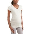 thumbnail image 6 of Oh! Mamma Maternity Women's V-Neck T-Shirt, 2-Pack (Women's & Women's Plus), 6 of 6