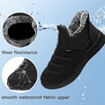thumbnail image 4 of CHICVOMEY Waterproof Insulated Snow Boots for Women Comfort Outdoor Snow Boots with Fur Lined Slip On Ankle Booties Walking with Anti-Slip, 4 of 7