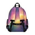 thumbnail image 3 of Colorful Tie Dye Nebula Pattern Backpack for School,Cute School Bag,Schoolbag with Adjustable Shoulder Straps & Padded Back,15.25"x11.5"x5.25", 3 of 5