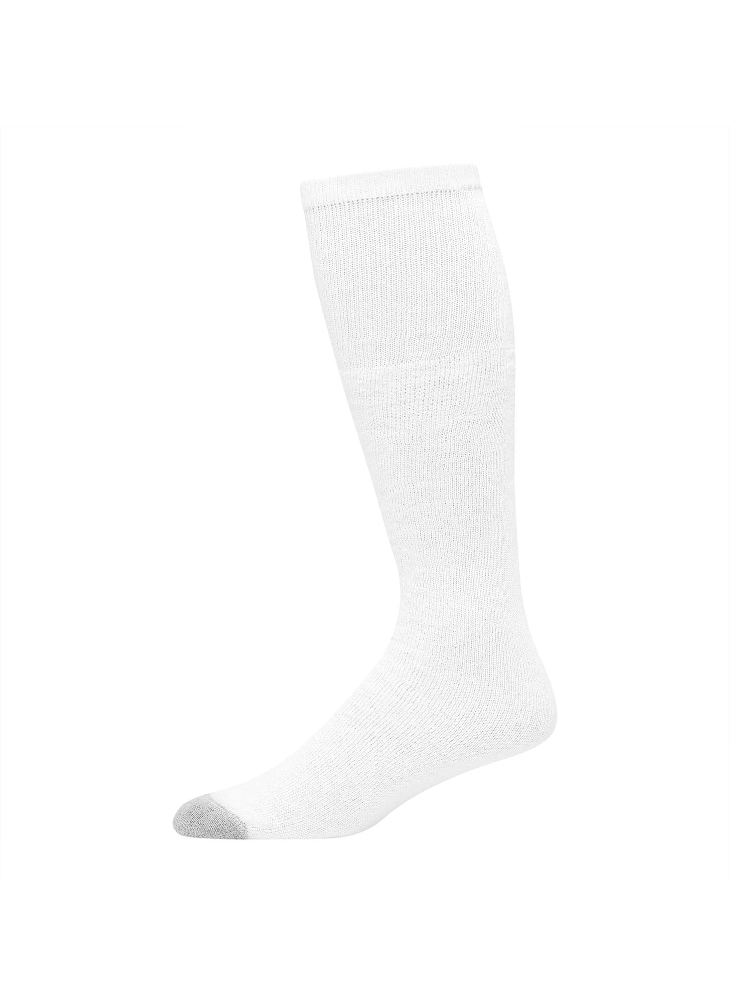 Hanes Men's Double Tough Durability Over-the-Calf Socks, 12-Pack, Size 6-12