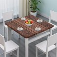 thumbnail image 3 of Boho chic floral design tablecloth with fitted edges, suitable for square dining tables and outdoor entertainment, 3 of 6