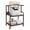 Rustic Brown & Black, variant on Costway 3-Tier Rolling Printer Stand with Adjustable Shelf, Lockable Wheels, Metal Frame Rustic Brown & Black