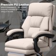 thumbnail image 5 of WXJHL Executive Office Chair with Foot Rest Comfortable High Back Computer Gaming Chairs Home Office Desk Chairs Big and Tall PU Leather Work Chair, 5 of 6