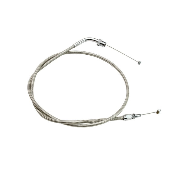 Steel Throttle Push Cable Compatible with Yamaha XVS650 V-Star Custom 2001-2011, 2013-2016