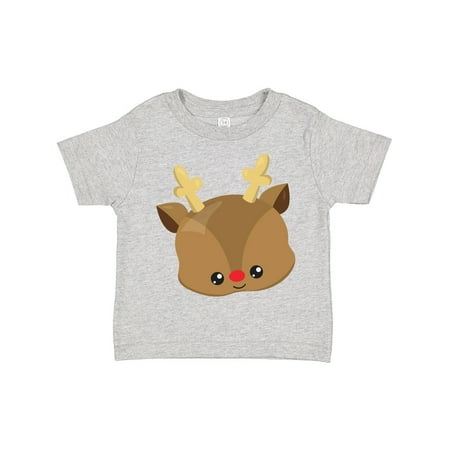 

Inktastic Christmas Reindeer Antlers Red Nose New Year Gift Toddler Boy or Toddler Girl T-Shirt