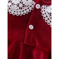 thumbnail image 5 of Seyurigaoka Toddler Girl A-line Dress Casual Lace Patchwork Long Sleeves Princess Party Dress for 3-24M Newborn Baby Kids, 5 of 8