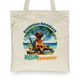 thumbnail image 2 of Rhodesian Ridgeback Hello Summer Beach Theme with Sunglasses and Tropical Cocktail Canvas Tote Bag Ridgebacks Dog Lover Gifts Reusable Shopping Grocery Bag - 00009, 2 of 5