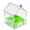 Green, variant on Outdoor Bird Feeder for Parrots and Small Birds Durable Construction Easy Fill and Clean Transparent Decorative Bird Bath Tub Weather Long Lasting Outdoor Use