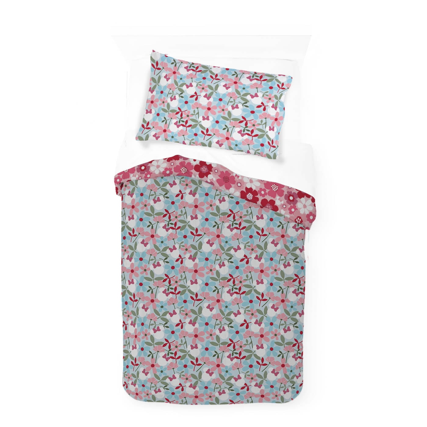 Minnie Mouse 2-Piece Reversible Comforter Set, Liberty Minnie, Multicolor, Disney, Twin/Full