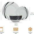 thumbnail image 4 of 18 Pieces Dinnerware Sets, Dishes, Plates and Bowls, Service for 6, 4 of 6