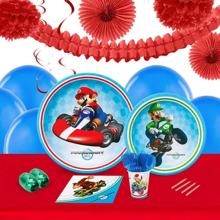 Mario Kart Wii 16-Guest Tableware and Decoration Kit