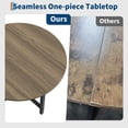 thumbnail image 2 of 31.5" Round Dining Table Seats 2-4, Wood Top Metal Frame, Space Saving Kitchen Table, Chairs Not Included, 2 of 7
