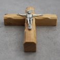 thumbnail image 1 of Crucifijo de Madera de Olivo Holyland Crafted Art 4.5' Hecho a mano en Jerusalén, 1 of 3