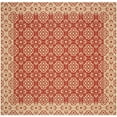 thumbnail image 6 of SAFAVIEH Courtyard Austin Geometric Indoor/Outdoor Runner Rug, 2'3" x 10', Red/Cream, 6 of 10