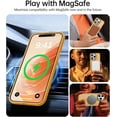 thumbnail image 2 of Magnetic for iPhone 13 Pro Max Case [Compatible with MagSafe] [10FT Military Grade Drop Tested] Slim Translucent Matte Case for iPhone 13 Pro Max Phone Case, Orange (6.7"), 2 of 12