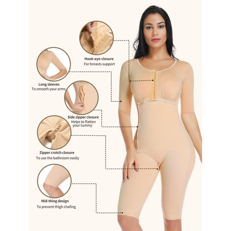 Salome Fajas Colombianas Shapewear for Women Postparto and Postsurgery  Reductoras y Moldeadoras Black XS at  Women's Clothing store