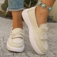 thumbnail image 2 of Mujeres Zapatos de Caminar de Moda Tassel Mochilas 4cm Tacón Ligero Suela Zapatos Casuales de las Mujeres para Primavera Verano Colores Versátiles, 2 of 9