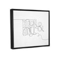 thumbnail image 3 of Stupell Rock & Roll Music Line Doodle Beauty & Fashion Painting Black Floater Framed Art Print Wall Art, 3 of 9