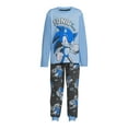 Sonic the Hedgehog Boys Long Sleeve Top and Joggers Pajama Set, 2Piece