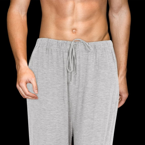 LULULION 1Pc Home Wearing Man Pajama Trousers Grey Loose Casual Pants